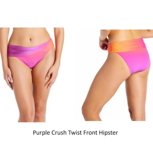 NWoT Bleu Rod Beatty Women's Sarong Hipster Bikini Bottoms Sz 12-14 $60 12HL1051 - Picture 3 of 4